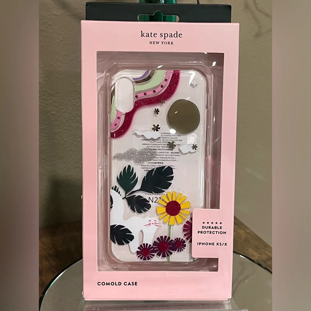 kate spade Glitter Garden Cat iPhone Case for iPhone XS/X, new!